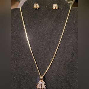 Elegant Plated-Gold Necklace